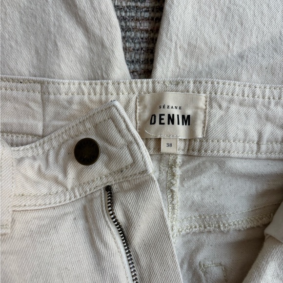 Sezane Le Crop Ecru Size 38 (8) - Picture 3 of 4